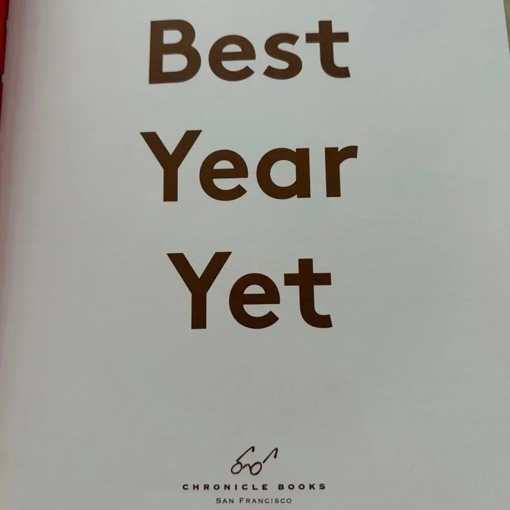 Best Year Yet Chronicle Books Self Improvement Journal